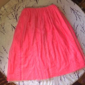 Cat & Jack Hot Pink Sparkle Tulle Ankle Lgth Skirt